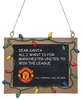 Manchester United - Tafelschild - Kerstballen - Unisex - meerkleurig