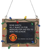 Manchester United - Tafelschild - Kerstballen - Unisex - meerkleurig