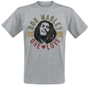 Marley,  Bob - One Love Vintage - T-shirt - Mannen - grijs gemêleerd