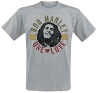 Marley,  Bob - One Love Vintage - T-shirt - Mannen - grijs gemêleerd