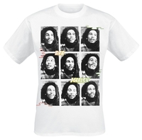 Marley,  Bob - Photo Collage - T-shirt - Mannen - wit