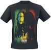 Marley,  Bob - Stare Paint Stripe - T-shirt - Mannen - zwart