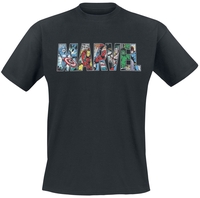 Marvel - Character Logo - T-shirt - Mannen - zwart
