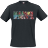 Marvel - Character Logo - T-shirt - Mannen - zwart