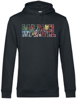 Marvel - Character Logo - Trui met capuchon - Mannen - zwart