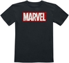 Marvel - Kids - Classic Logo - T-shirt - Unisex - zwart