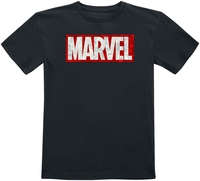 Marvel - Kids - Classic Logo - T-shirt - Unisex - zwart