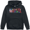 Marvel - Kids - Comic Logo - Trui met capuchon - Unisex - zwart