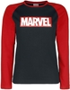 Marvel - Kids - Marvel Logo - Sweatshirt - Unisex - zwart rood
