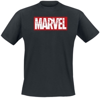 Marvel - Logo - Skyline - T-shirt - Mannen - zwart