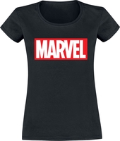 Marvel - Logo - T-shirt - Vrouwen - zwart
