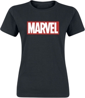 Marvel - Logo - T-shirt - Vrouwen - zwart