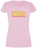 Marvel - Logo Drip - T-shirt - Vrouwen - lichtroze