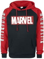 Marvel - Logos - Trui met capuchon - Mannen - zwart rood