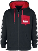 Marvel - Logos - Vest met capuchon - Mannen - zwart