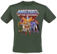 Masters Of The Universe - He-Man - Group - T-shirt - Mannen - groen