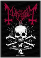 Mayhem - Alpha Omega Daemon - Patch - Unisex - zwart wit rood