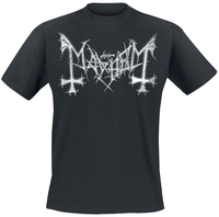 Mayhem - Distressed Logo - T-shirt - Mannen - zwart