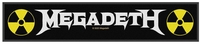 Megadeth - Megadeth Logo - Patch - Unisex - zwart wit geel