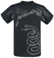Metallica - Black Album Faded - T-shirt - Mannen - zwart
