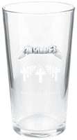 Metallica - Master Of Puppets - Bierglas - Unisex - transparant