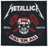Metallica - Metal Militia - Patch - Unisex - zwart rood wit
