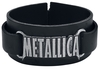 Metallica - Metallica Logo - Lederen armband - Mannen - zwart