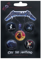 Metallica - Ride The Lightning - Badge - Unisex - meerkleurig