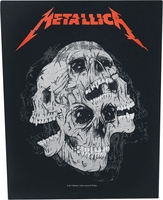 Metallica - Skulls - Patch - Unisex - zwart rood grijs