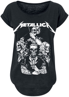 Metallica - S&M2 Skull Tux - T-shirt - Vrouwen - zwart