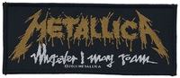 Metallica - Wherever I May Roam - Patch - Unisex - zwart wit geel