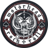 Motörhead - Biker - Patch - Unisex - zwart wit rood
