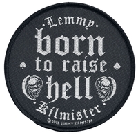 Motörhead - Lemmy Kilmister - Born to raise hell - Patch - Unisex - zwart wit
