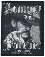 Motörhead - Lemmy Kilmister - Forever - Patch - Unisex - zwart wit
