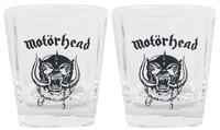 Motörhead - Whiskey Glas-Set - Whiskeyglas - Unisex - transparant