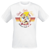 Mötley Crüe - Girls Girls Girls Bomber Tour Vintage - T-shirt - Mannen - wit