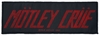 Mötley Crüe - Mötley Crüe Logo - Patch - Unisex - zwart rood