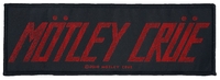 Mötley Crüe - Mötley Crüe Logo - Patch - Unisex - zwart rood