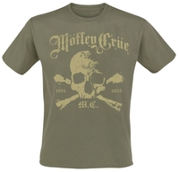 Mötley Crüe - Orbit Skull - T-shirt - Mannen - kaki