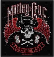 Mötley Crüe - Too Fast For Love - Patch - Unisex - zwart rood wit