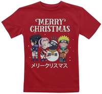 Naruto - Kids - Merry Christmas - T-shirt - Unisex - rood