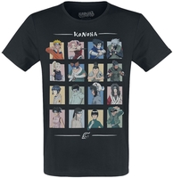 Naruto - Konoha - T-shirt - Mannen - zwart