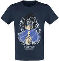 Naruto - Sasuke - T-shirt - Mannen - navy