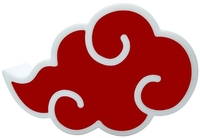 Naruto - Shippuden - Akatsuki Cloud - Lamp - Unisex - rood wit