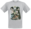 Naruto - Shippuden - Group - T-shirt - Mannen - grijs gemêleerd