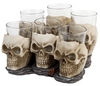 Nemesis Now - Six Shooter Skulls - Shotglazenset - Unisex - gebroken wit