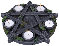 Nemesis Now - Wiccan Pentagram Tealight Holder - Kaarsstandaard - Unisex - multicolor