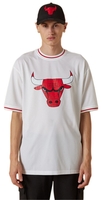 New Era - NBA - Chicago Bulls Team Logo Oversized Tee - T-shirt - Mannen - wit