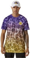 New Era - NBA - Los Angeles Lakers Water Print Tee - Jersey - Mannen - meerkleurig