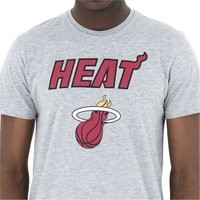 New Era - NBA - Miami Heat - T-shirt - Mannen - heather grey